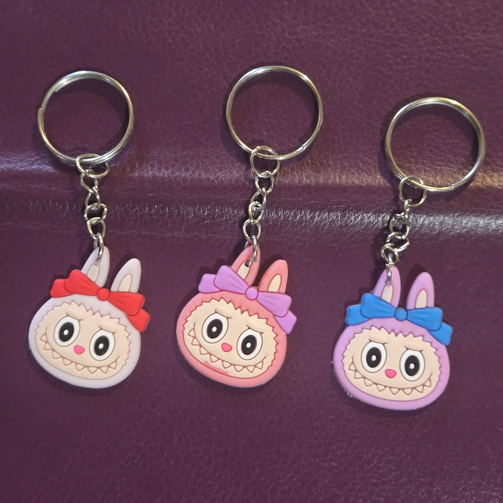 Cute Labubu Keychains / Bag Charms Trio